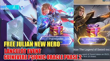 UPCOMING NEW FREE HERO | LANCELOT EVENT & GUINEVERE PSIONIC ORACLE PHASE 2 | REVAMPED SKIN | MLBB