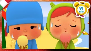 🥵 POCOYO ITALIANO- Che caldo che ho! [ 91 min ] | VIDEO e CARTONI ANIMATI per bambini