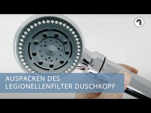 Legionellenfilter Dusche LONGLIFE, Zertifiziert