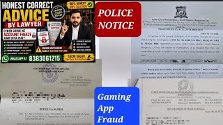 Cyber crime police notice due to online gaming withdrawal 91 club,parimatch,dafabet,earning app screenshot 5