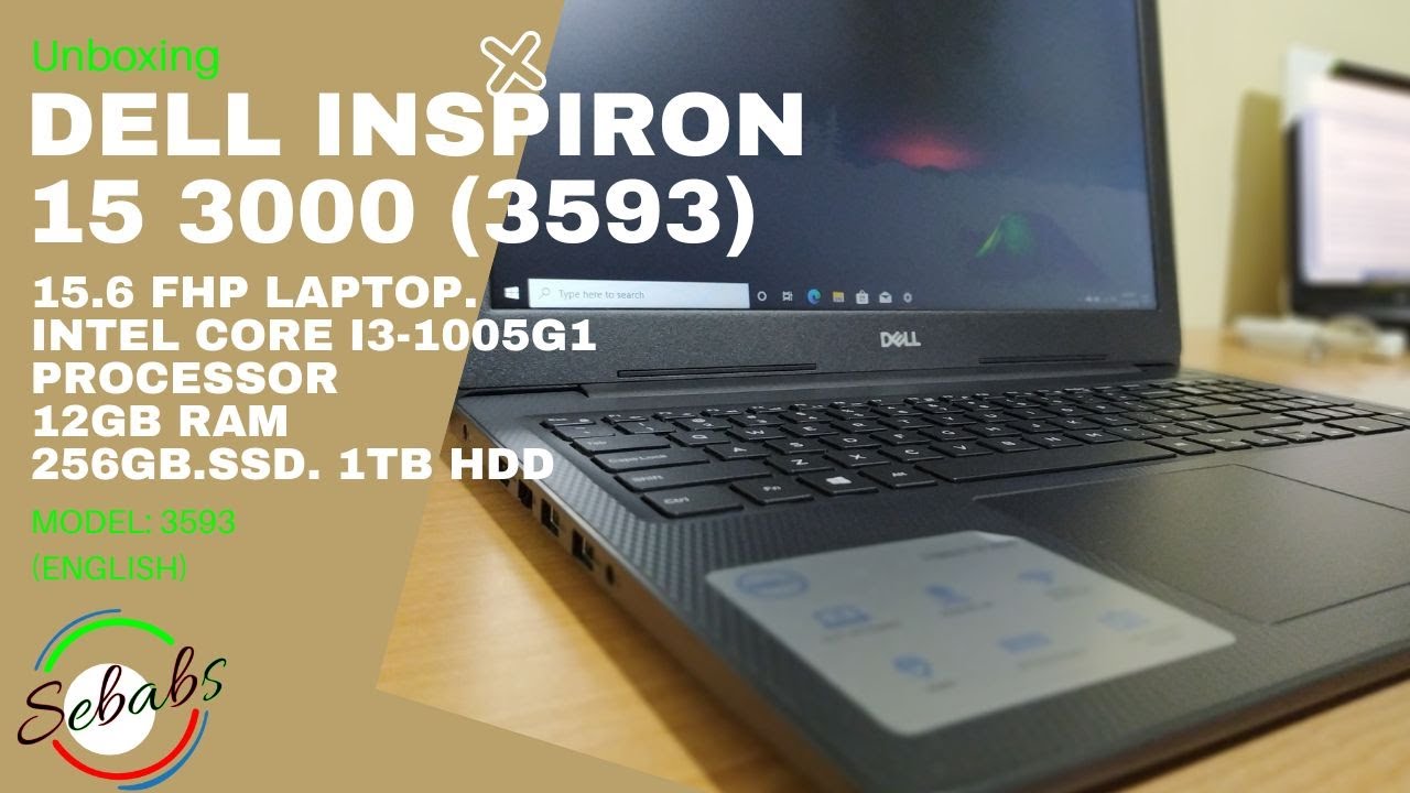 Laptop Dell Inspiron 15 3000 (3593) Intel Core i3-1005G1, 12GB 