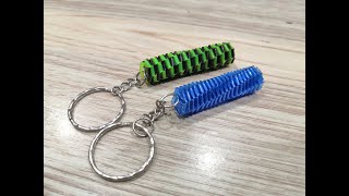 HOW TO WEAVE KEY CHAINS FROM PLASTIC BOTTLES!!! by Plastic bottle cutter 15,749 views 2 years ago 8 minutes, 9 seconds