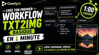 Créer un workflow TXT2IMG sur ComfyUI en moins d’1 minute (Guide Débutant)