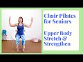 11 Minute Senior Pilates Chair Class to build Upper Body strength in a safe and gentle way.