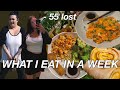 WHAT I EAT IN A WEEK WHILE LOSING WEIGHT | WEIGHT COMING OFF AFTER A GAIN !! - 55LBS DOWN