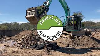 E50 Flipscreen screening bucket, Soil and Rubbish