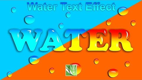 Water Text Effect In Coreldraw Tutotorial  Text Effects Tutorials  Graphic Design Tutorial