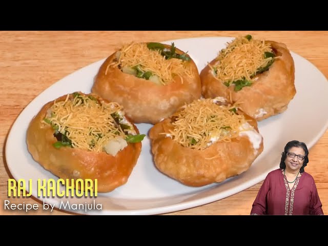 Raj Kachori (Chaat) Recipe by Manjula, Indian Snacks | Manjula