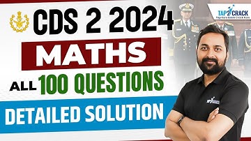 CDS 2 2024 Maths Paper Solution | Randhir Sir #cds