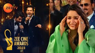 Zee Cine Awards 2023 - Varun Ayushmann Sing A Fun Version Of For Alia Ranbir Raha