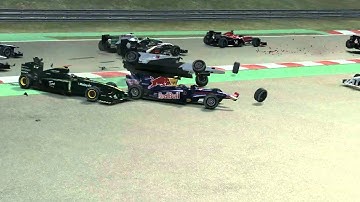 Big Crash at Spa F1 2010 Codemasters PC Game