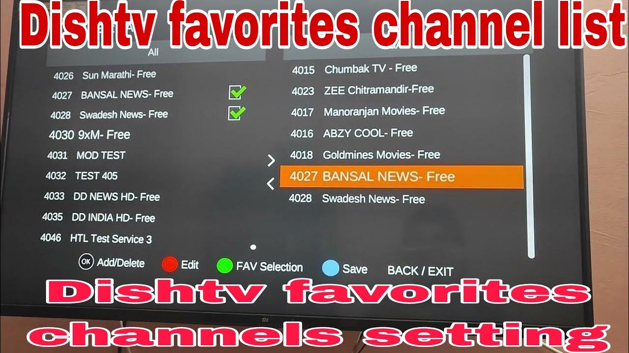Dishtv favorites channels setting | Dishtv favorites channel list | dishtv favorites channel |dishtv
