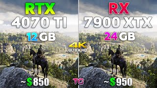 : RTX 4070 Ti vs RX 7900 XTX - Test in 10 Games l Ray Tracing