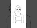 Beautiful Minimalist Girl Line Art | Elegant Digital Sketch Animation ✨👩‍🎨