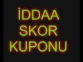 9.50 SKOR TERCİHİMİZ KAZANDI ! / 23.12.2020 İDDAA TAHMİNLERİ