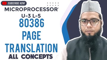 Part 1 | Microprocessor U3 L5 Page Translation (PAGING) | 80386