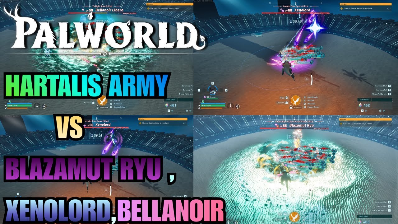 I Sent a Hartalis Army Against 3 Ultra Raid Bosses | Palworld