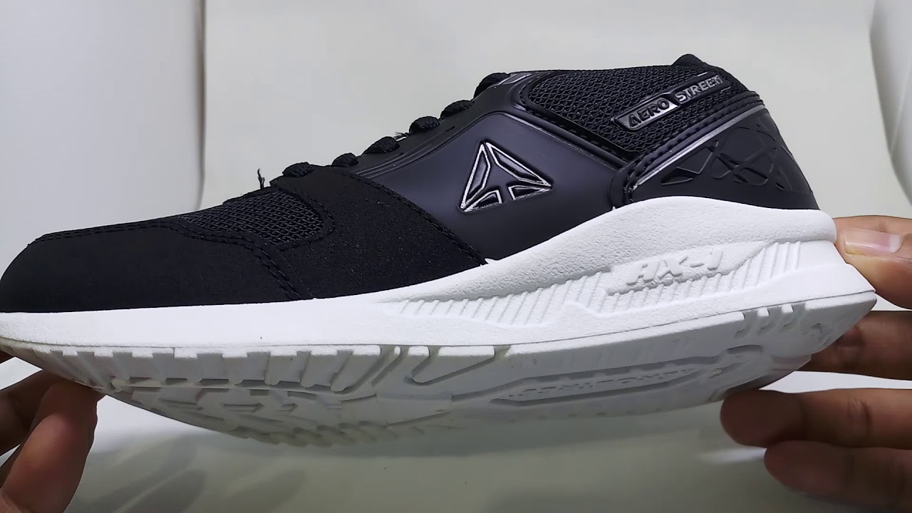 Sepatu Sekolah Anak Sd smp Aero Reago Hitam Putih 