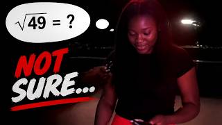 Asking Strangers the Square Root of 49 (It Went Wrong!) Square Root 4 Many People Get This Basic Math Question Wrong