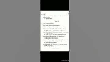 Data structures bca bsc last year question paper 2022 |data structure| computer science |