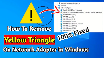 Remove Yellow Triangle on Network Adapter in windows | Network Adaptor se Yellow Triangle hataye