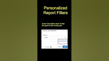 Personalized Report Filter #shorts #salesforce #admin #Spring23