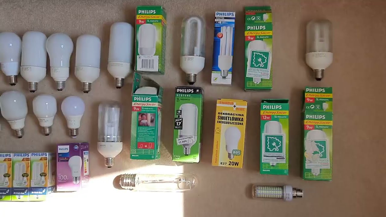 Collection of SL comfort SL prismatic Philips fluorescent lamps and cfl and new led