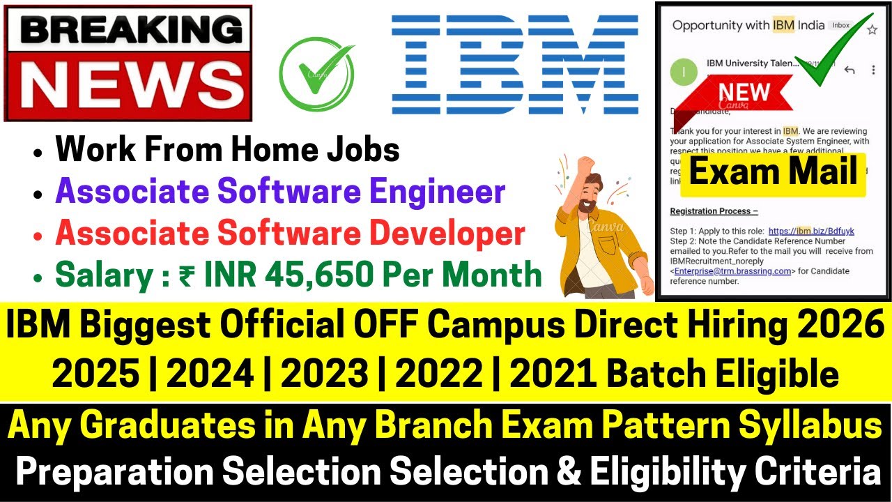 IBM Biggest Official OFF Campus Direct Hiring 2026 | 2025 | 2024 | 2023 ...