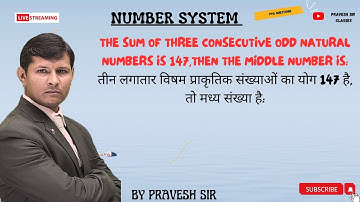 The sum of three consecutive odd natural numbers is 147,Then the middle number is: