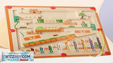 Wooden Magnetic Color and Number Maze Learning Education Toys Color Matching Montessori
