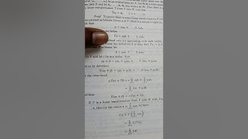 Linear transformation for M.sc