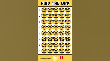Emoji Enigma: Find The Odd #emojichallenge #shorts #viral #inspirationsbreeze