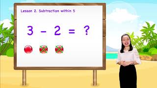 Math For Kids - Lesson 2. Subtraction within 5 for kids | 1st Grade