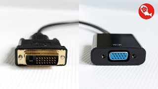 VGA to DVI Converter Переходник с DVI-D на VGA 1080P | Посылка из Китая | AliExpress