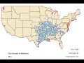 The Spread of Walmarts Across The U.S. (1962-2006)