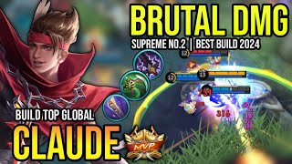 CLAUDE BEST BUILD 2024 | BUILD TOP GLOBAL CLAUDE GAMEPLAY | MOBILE LEGENDS✓