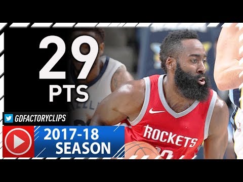 James Harden Full Highlights vs Grizzlies (2017.11.18) - 29 Pts, 7 Ast, TOO EASY!