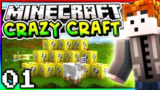 Minecraft: Crazy Craft 3.0 - Episode 1 - LUCKY BLOCK OR NOT? screenshot 3