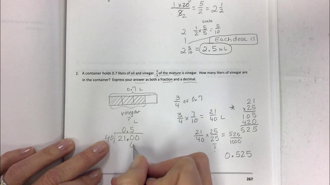 Eureka math grade 5 module 4 lesson 24 problem set - YouTube