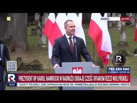 Prezydent Nawrocki w Radrużu: pamięć o 120 tysiącach ofiar nie może zostać zapomniana