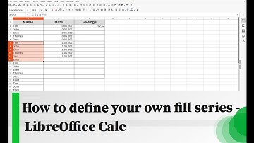 How to define your own fill series -  LibreOffice Calc