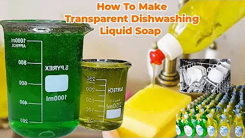 Secret Tips Of How To Make A Quality Transparent Dishwashing Liquid Soap 4 Sale & For Personal Use..