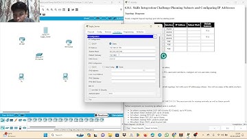 6.8.1: Skills Integration Challange-Planning Subnets And Configuring IP Addresses