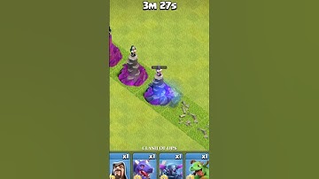 Max Royal Ghost vs All Wizard Tower Levels | Clash of Clans | #shorts #short #viral #coc