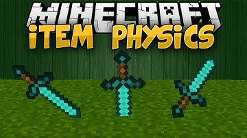 Minecraft Mods || ITEM PHYSICS!!! || Mod Showcase [1.7.10]
