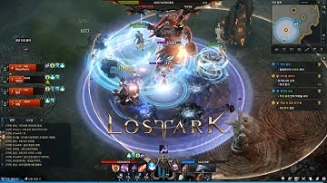 LOST ARK Online - CBT2 Bard Level 42 Enemy Enchantment Dungeon Party Gameplay All Skills Show