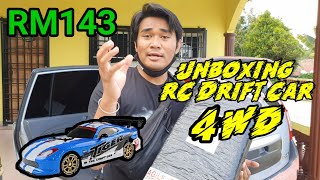 UNBOXING RC DRIFT CAR 4WD | RM143 | BMW WHITE