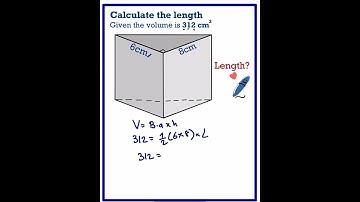 Length of a triangular prism given the volume