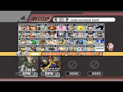 Super Smash Bros. Brawl - Battle #189: Link vs Captain Falcon