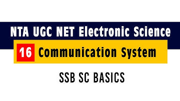 Communication System 16 SSB SC Basics - NTA UGC NET